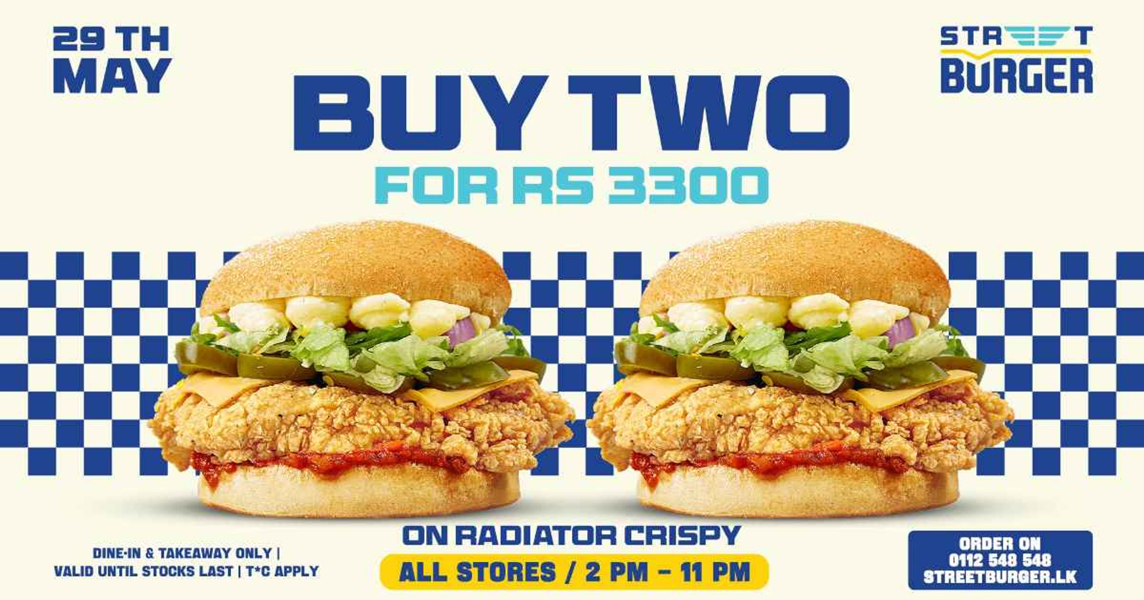 Buy 2 for 3300 on Radiator Crispy